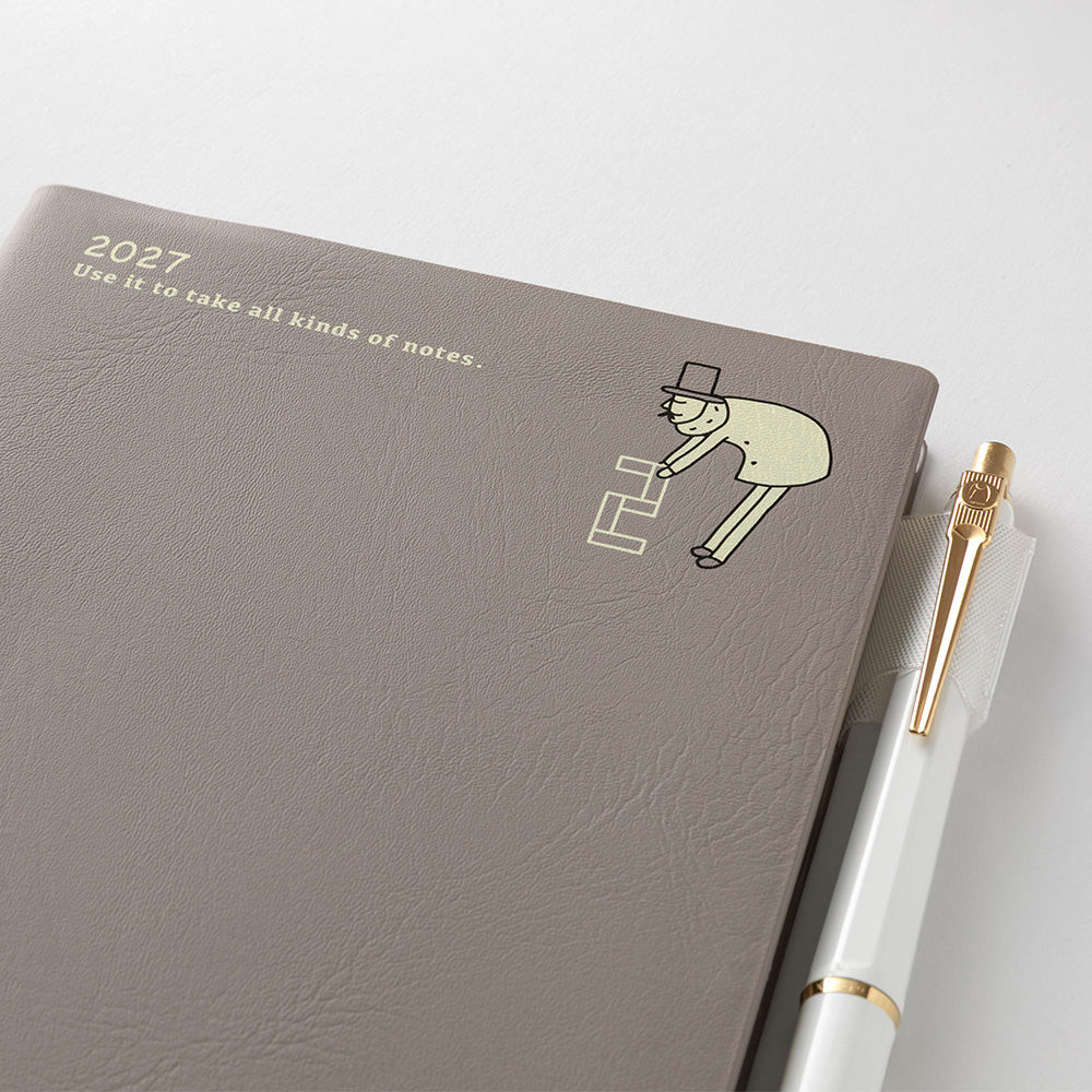 Midori Wochenkalender B6 2027 Pocket Diary B6 Ojisan | Wochenkalender mit Monatsübersicht bei Nauli and Stories