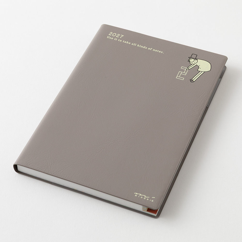 Midori Wochenkalender B6 2027 Pocket Diary B6 Ojisan | Wochenkalender mit Monatsübersicht bei Nauli and Stories
