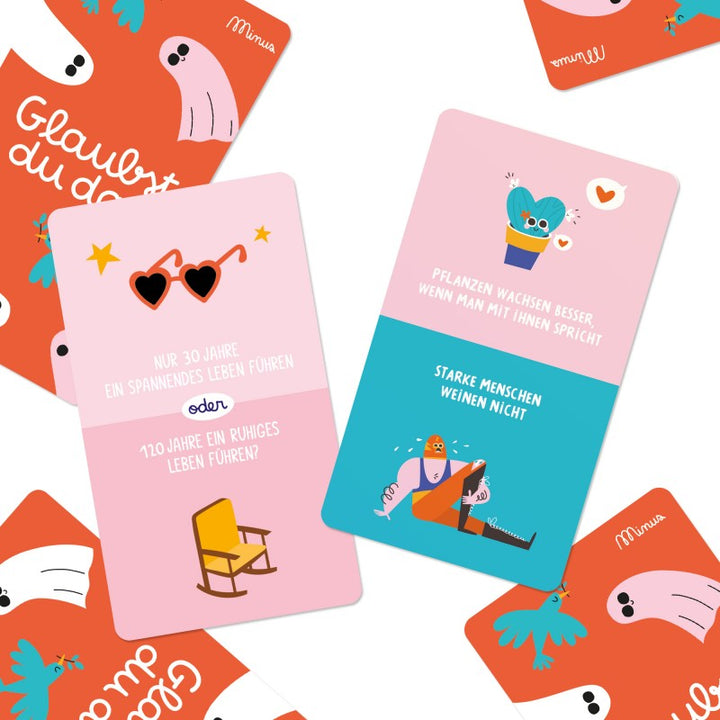 Minus Edition Spiel Glaubst du das? – Dialogspiel von Minus Edition bei Nauli and Stories