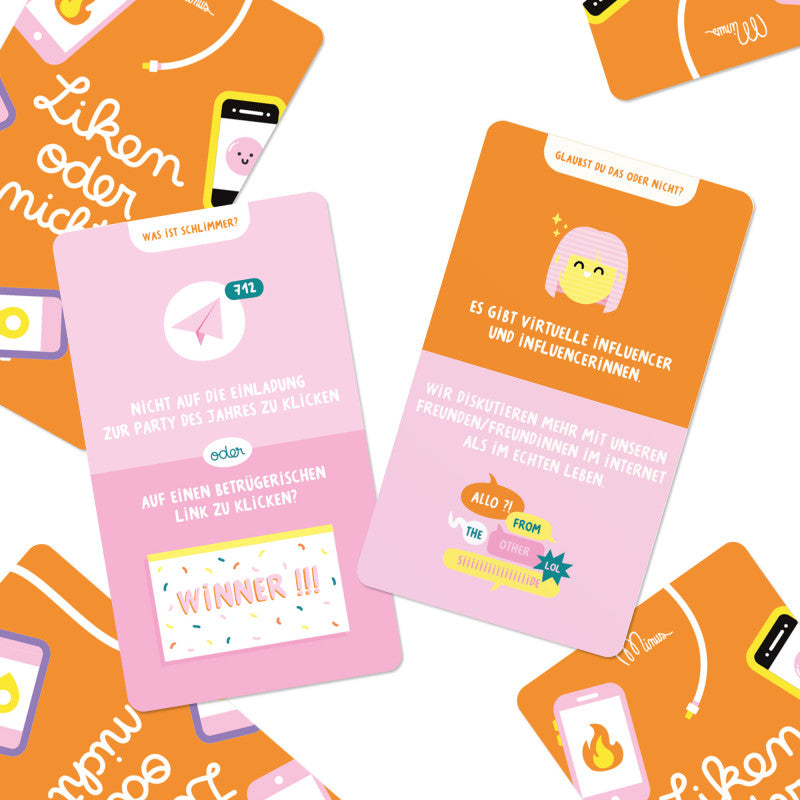 Minus Edition Spiel Liken oder Nicht? - Diskussionsspiel über Socialmedia bei Nauli and Stories