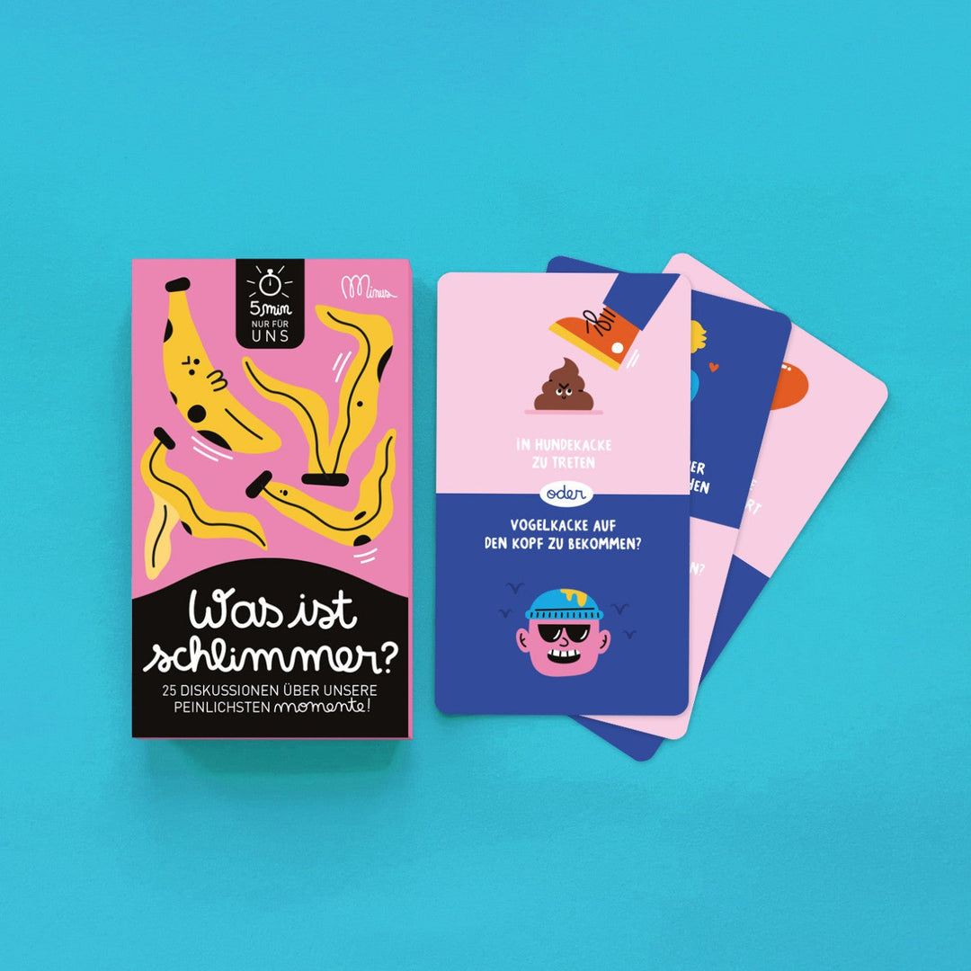 Minus Edition Spiel Was ist schlimmer? - Kennenlernspiel bei Nauli and Stories
