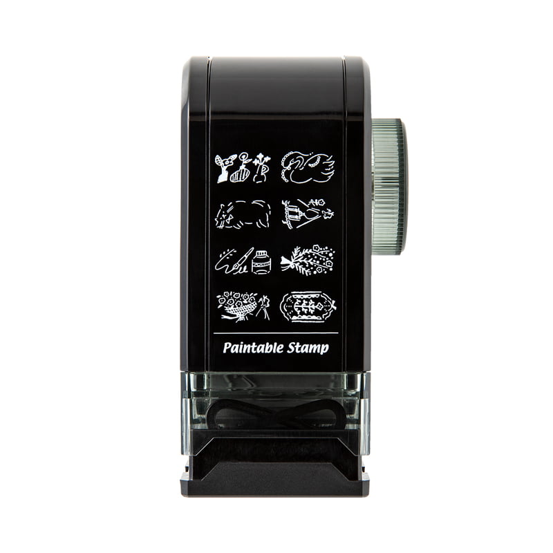 MISC. Distribution Pre-Inked Stempel Paintable Rotating Stamp Dial Antique bei Nauli and Stories