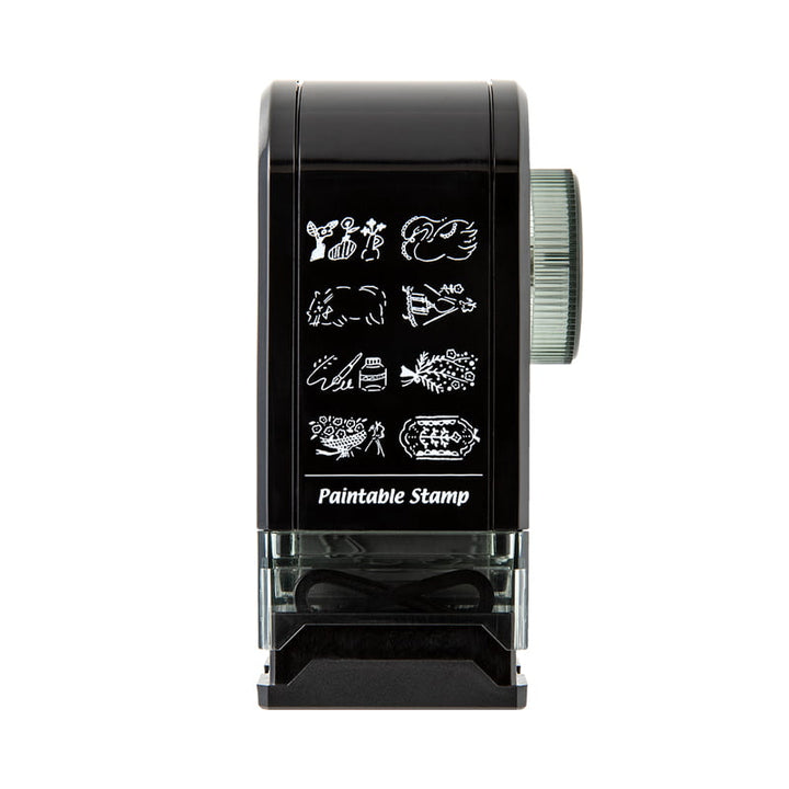 MISC. Distribution Pre-Inked Stempel Paintable Rotating Stamp Dial Antique bei Nauli and Stories