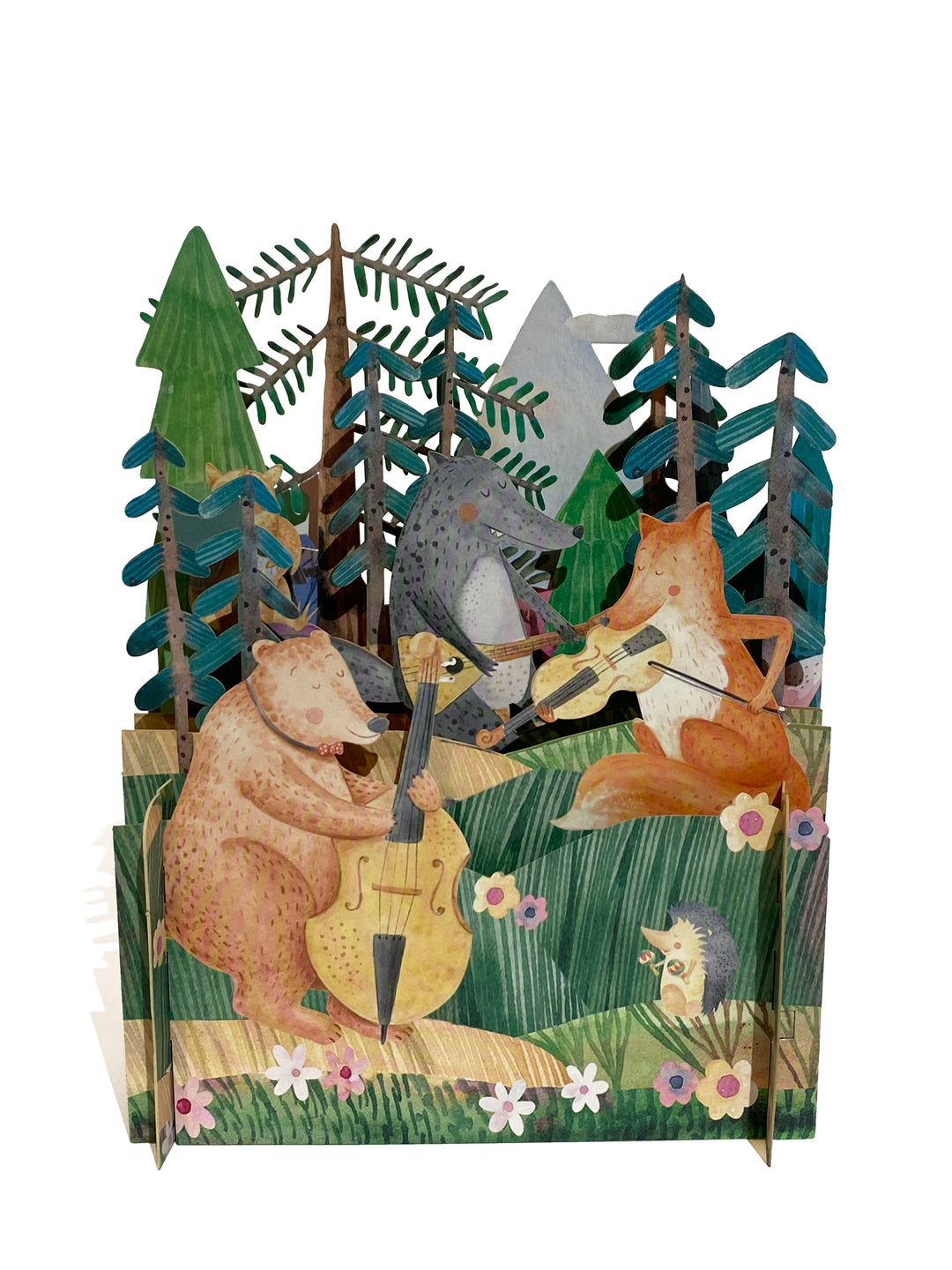 Misc Grußkarte Pop Up Grußkarte | Waldkonzert der Tiere bei Nauli and Stories