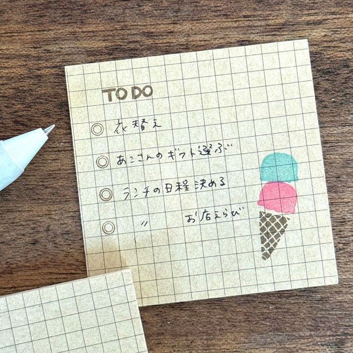 Mizushima Stempel JIZAI Clear Stamp COMBI Ice Cream bei Nauli and Stories