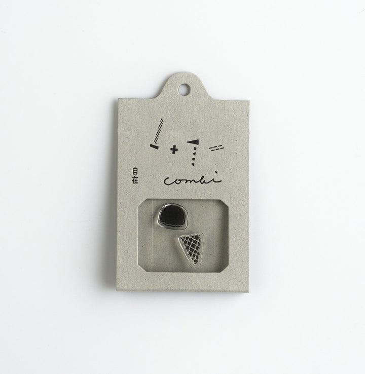 Mizushima Stempel JIZAI Clear Stamp COMBI Ice Cream bei Nauli and Stories
