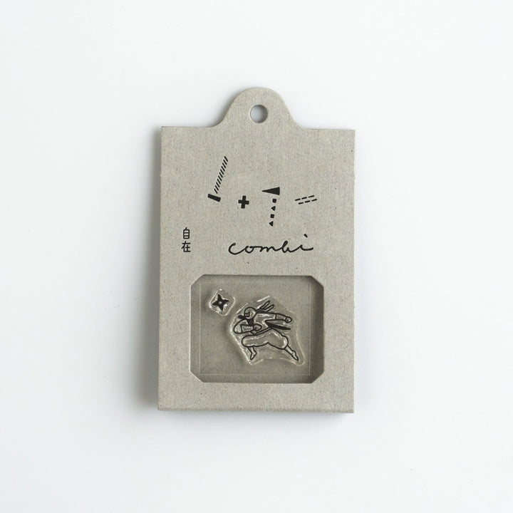 Mizushima Stempel JIZAI Clear Stamp COMBI NINJA bei Nauli and Stories