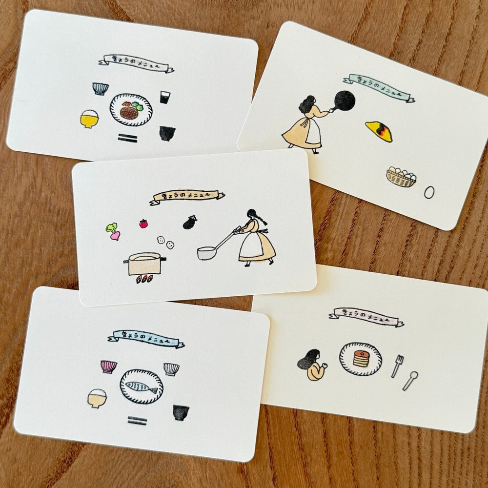 Mizushima Stempel necktie × mizushima JIZAI Clear Stamp BOX Motif set Everyday Meals bei Nauli and Stories