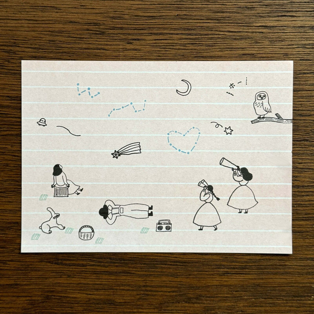 Mizushima Stempel necktie × mizushima JIZAI Clear Stamp BOX Motif set Searching for Stars bei Nauli and Stories