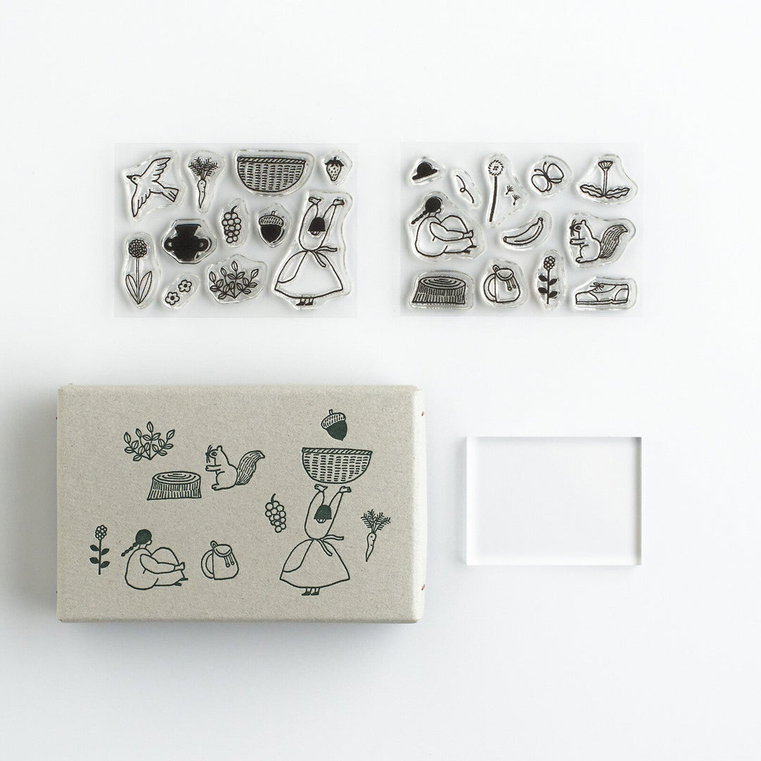 Mizushima Stempel necktie x mizushima JIZAI Clear Stamp SANPOMICHI bei Nauli and Stories
