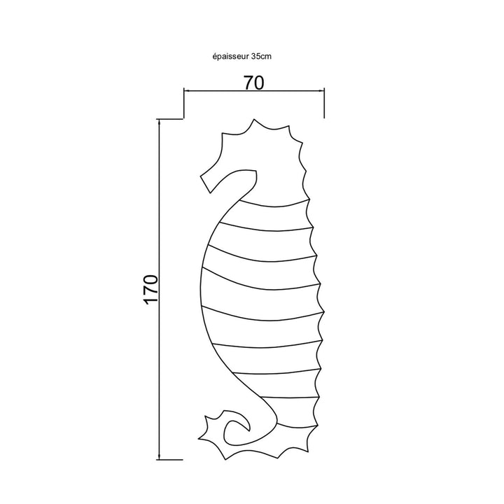 MX Home Sitzsack XL Outdoor Sitzsack Seepferd