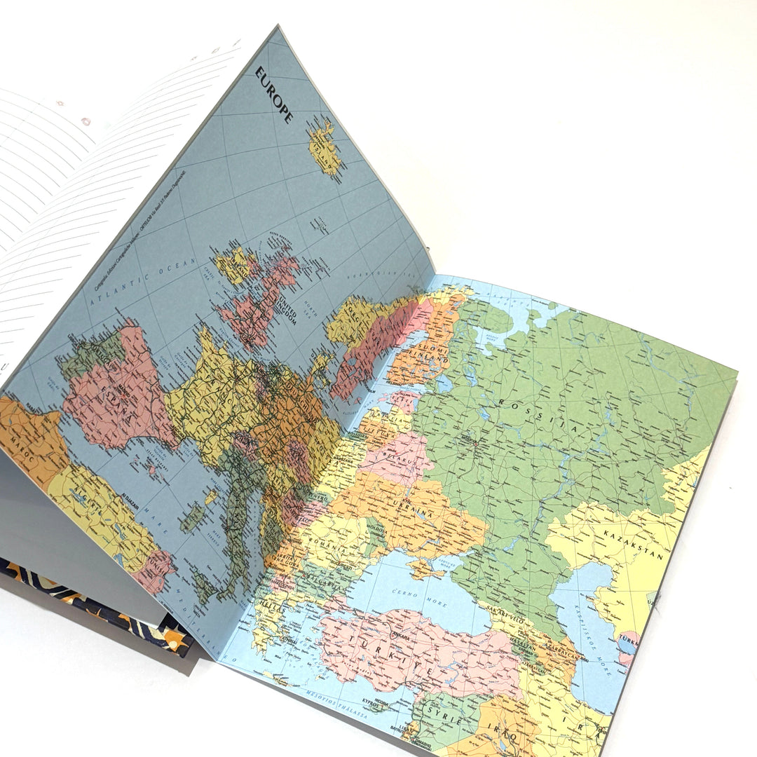 Nauli Nauli Wochenplaner A5 2026 Wochenkalender DIN A5 Batik blau gelb bei Nauli and Stories