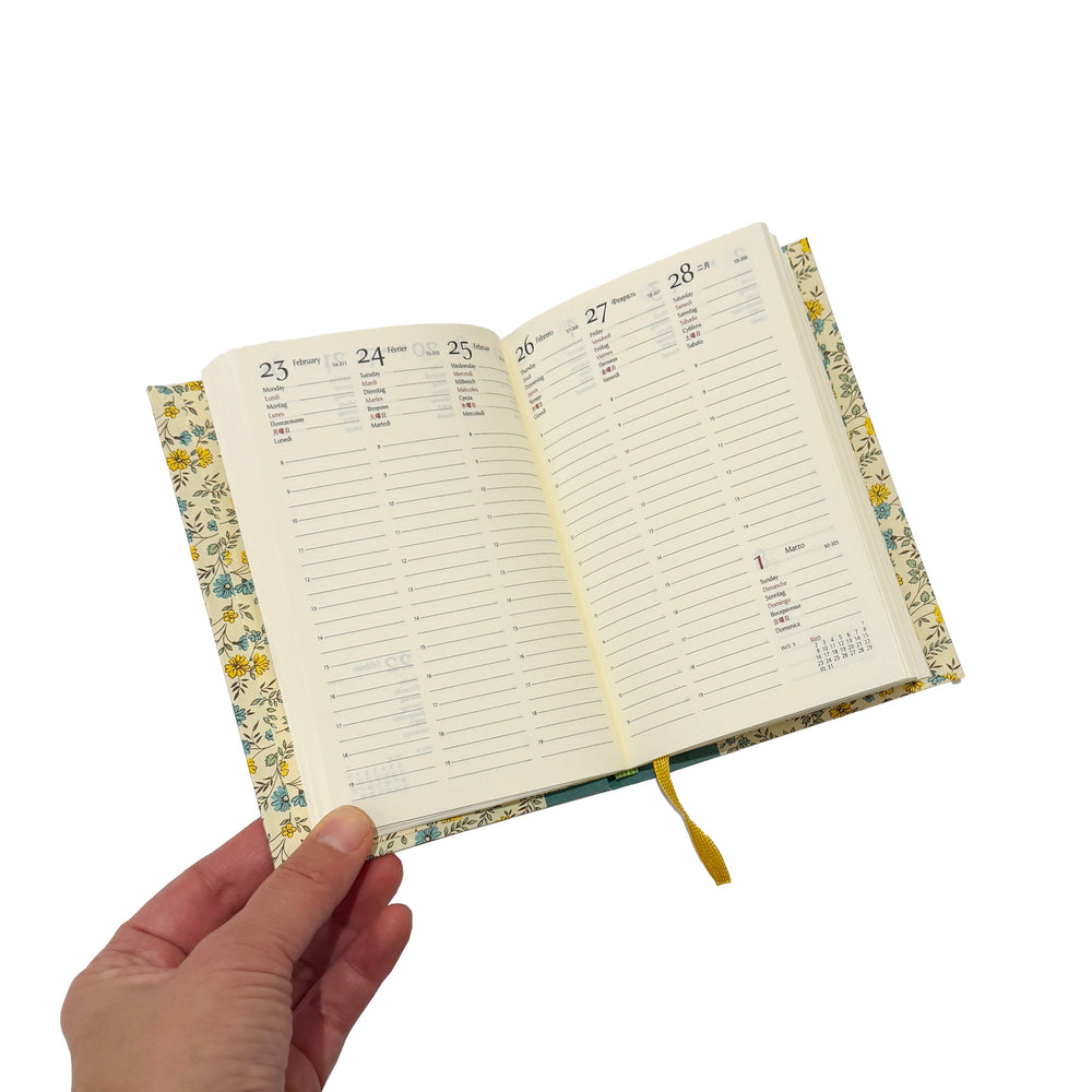 Nauli Nauli Wochenplaner A6 2026 Wochenkalender DIN A6 Quatrefoil rot bei Nauli and Stories