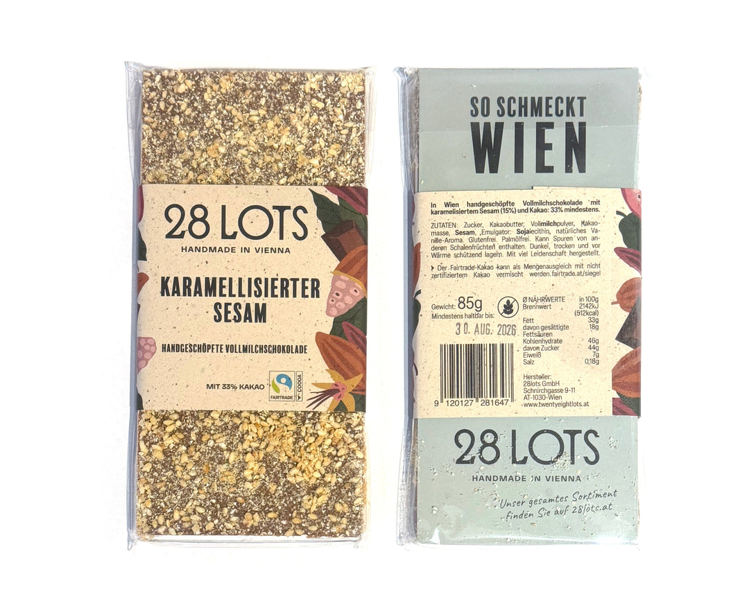Nauli  Tafel karamellisierter Sesam bei Nauli and Stories