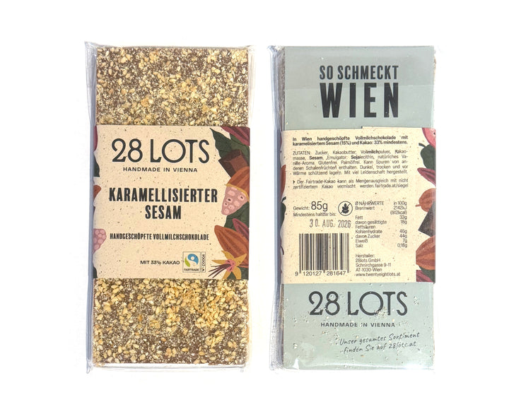 Nauli  Tafel karamellisierter Sesam bei Nauli and Stories