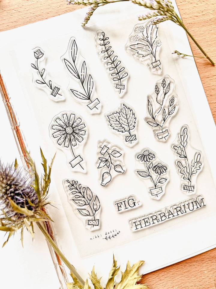 Nikki Dotti Stempel Stamp set - Herbarium