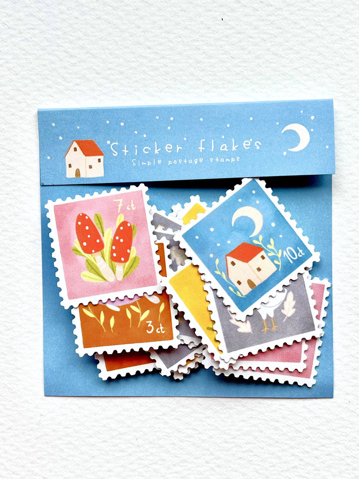 Nikki Dotti Sticker Sticker flakes - Simple postage stamps