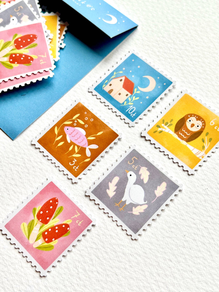 Nikki Dotti Sticker Sticker flakes - Simple postage stamps