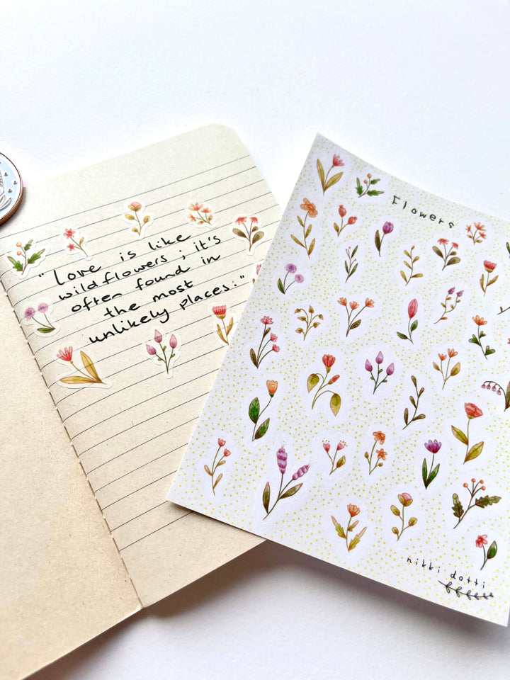 Nikki Dotti Sticker Sticker sheet - Flowers