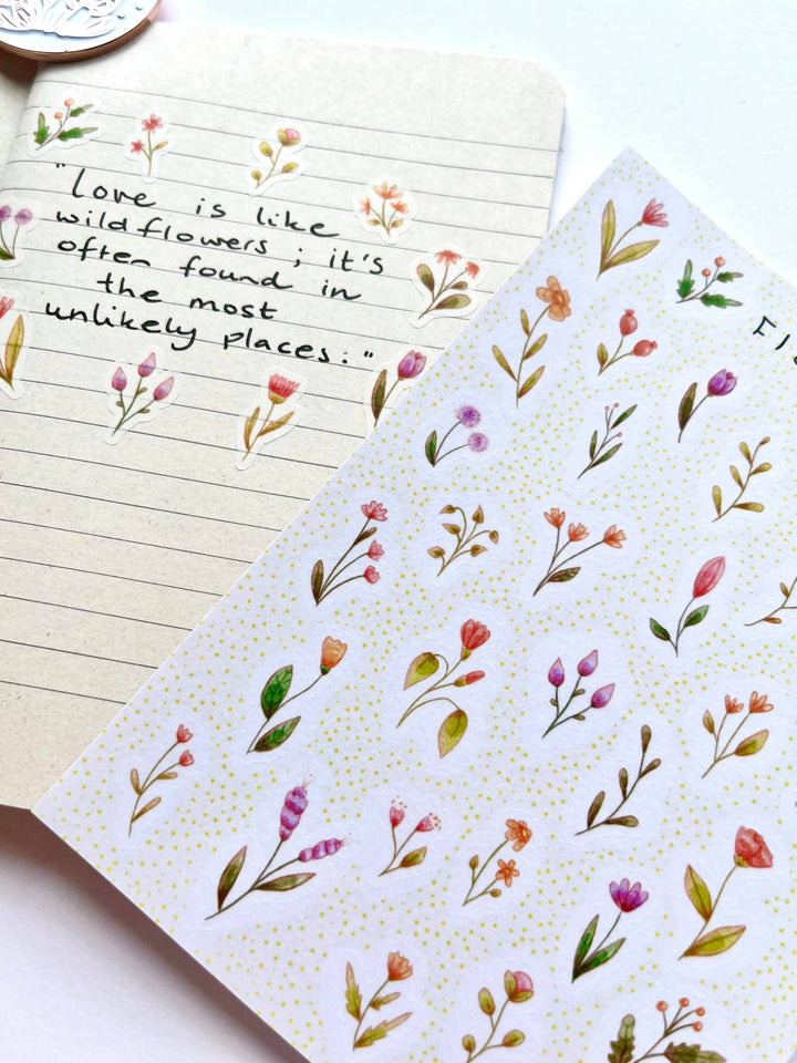 Nikki Dotti Sticker Sticker sheet - Flowers