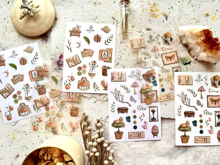 Nikki Dotti Sticker Tiny treasures sticker set - 6 sheets