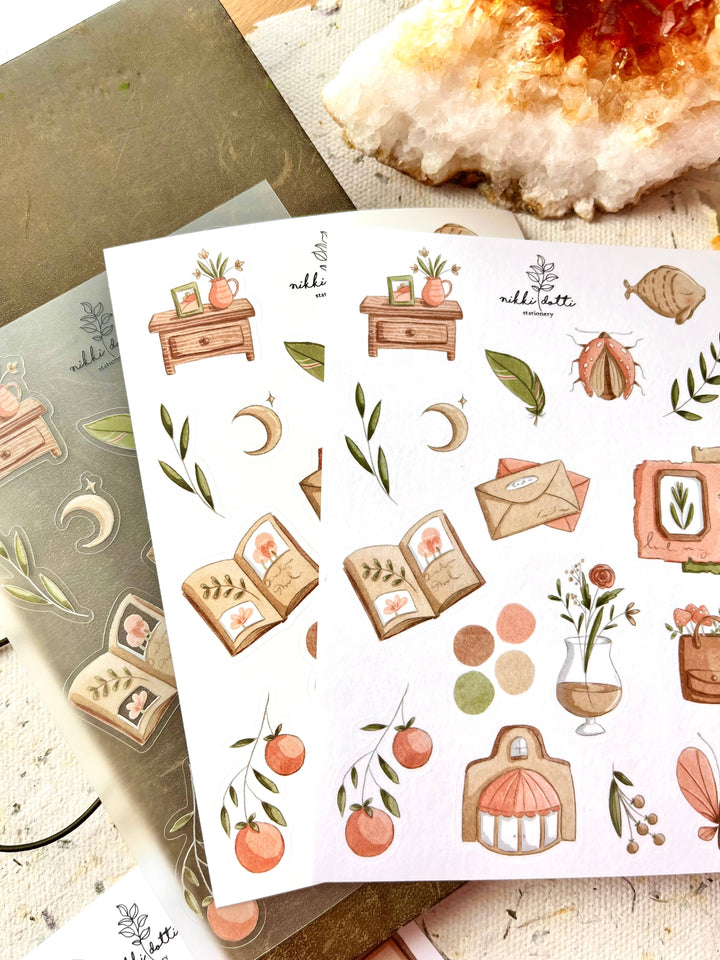 Nikki Dotti Sticker Tiny treasures sticker set - 6 sheets