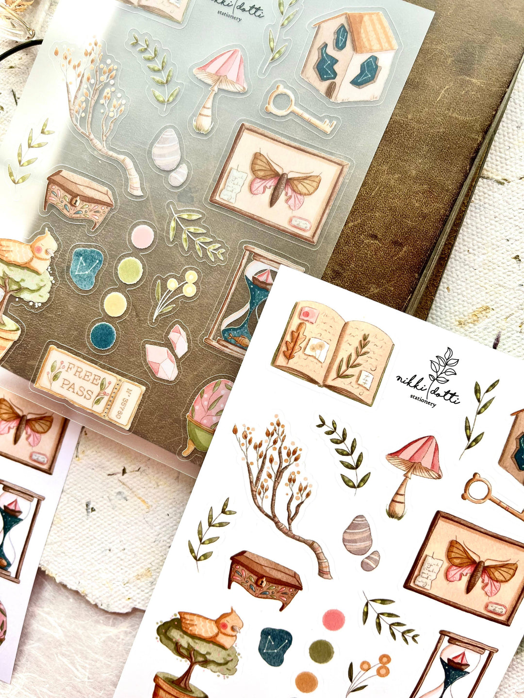 Nikki Dotti Sticker Tiny treasures sticker set - 6 sheets