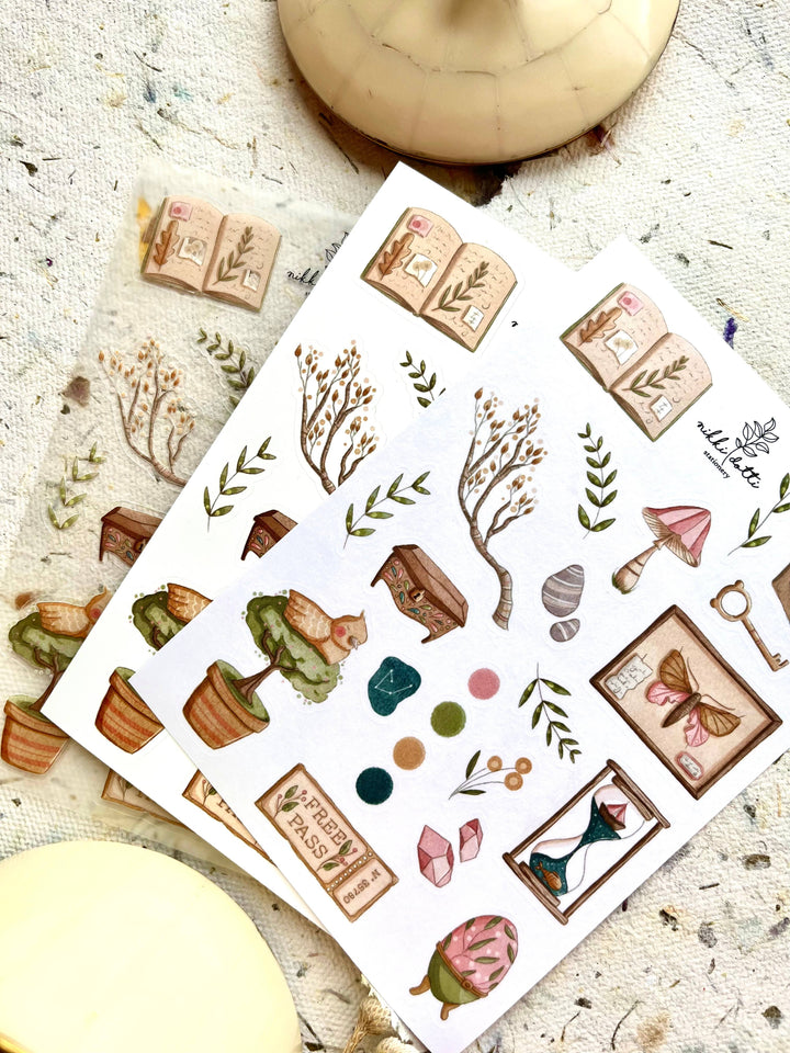 Nikki Dotti Sticker Tiny treasures sticker set - 6 sheets