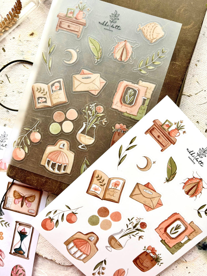 Nikki Dotti Sticker Tiny treasures sticker set - 6 sheets