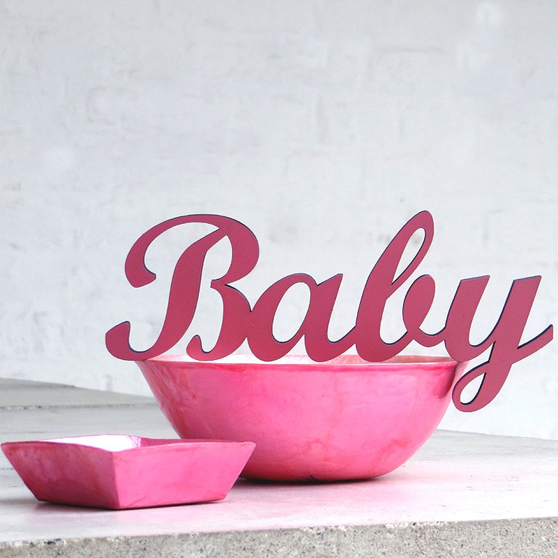 NoGallery Schriftzug Baby - 3D Schriftzug