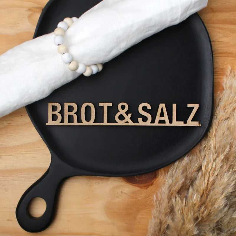 NoGallery Schriftzug Brot & Salz - 3D Schriftzug bei Nauli and Stories