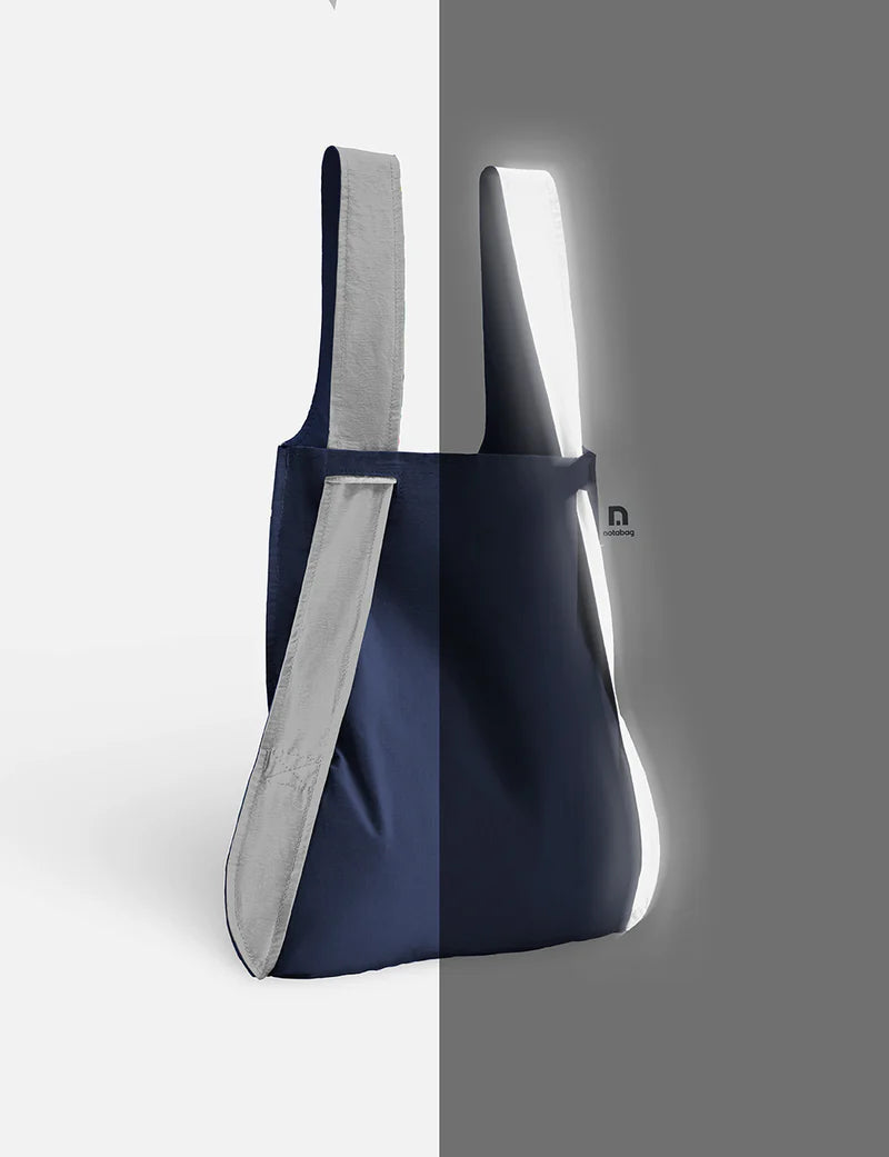 Notabag Rucksack Bag & Backpack – Reflective Navy Blue bei Nauli and Stories