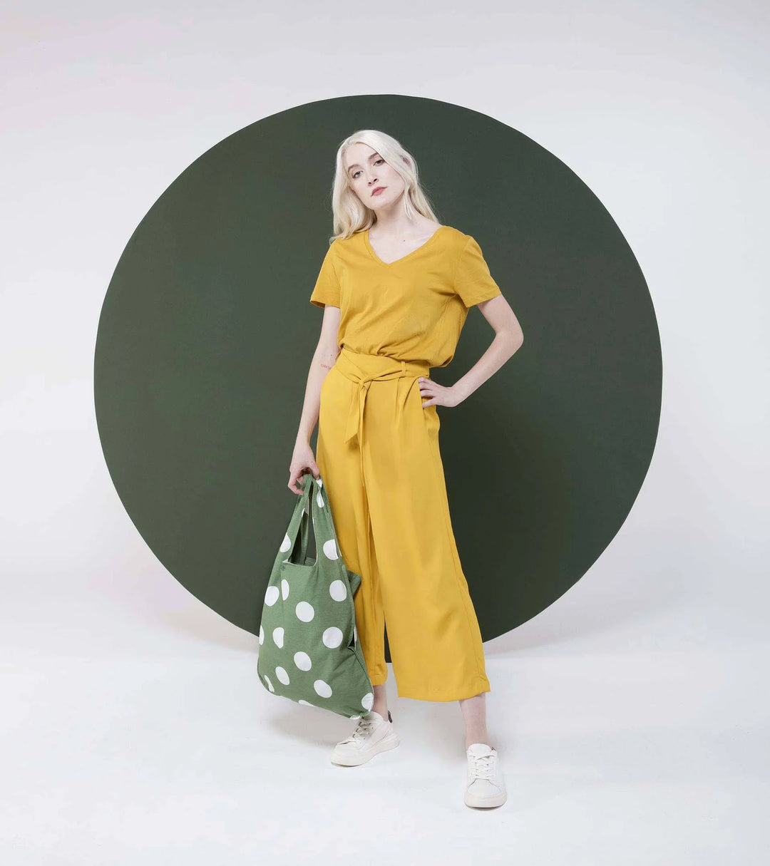 Notabag Rucksack Rucksack / Tasche - Olive Dots bei Nauli and Stories