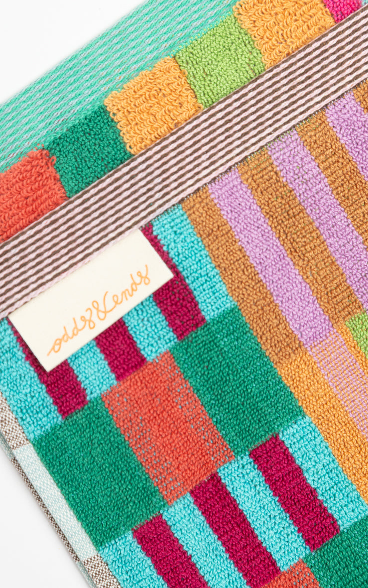 Odds & Ends Badematte Frottee Badematte Tulip Quilt #74, 60 × 80 cm bei Nauli and Stories