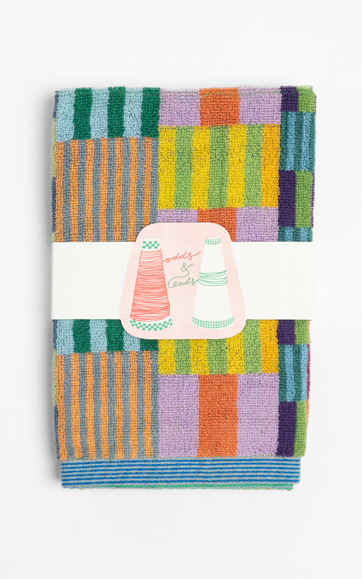 Odds & Ends Handtücher 2-er Set Gästehandtücher Duo #75 Tulip Quilt 30x50cm bei Nauli and Stories