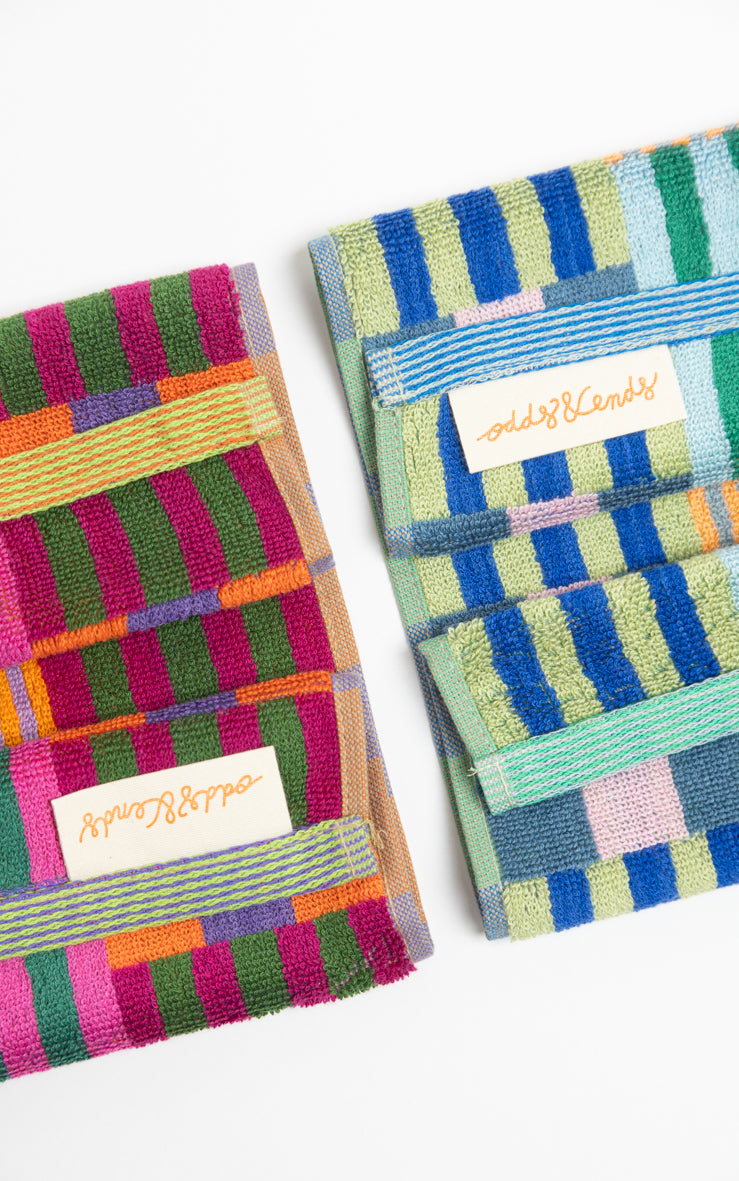 Odds & Ends Handtücher 2-er Set Gästehandtücher Duo #75 Tulip Quilt 30x50cm bei Nauli and Stories