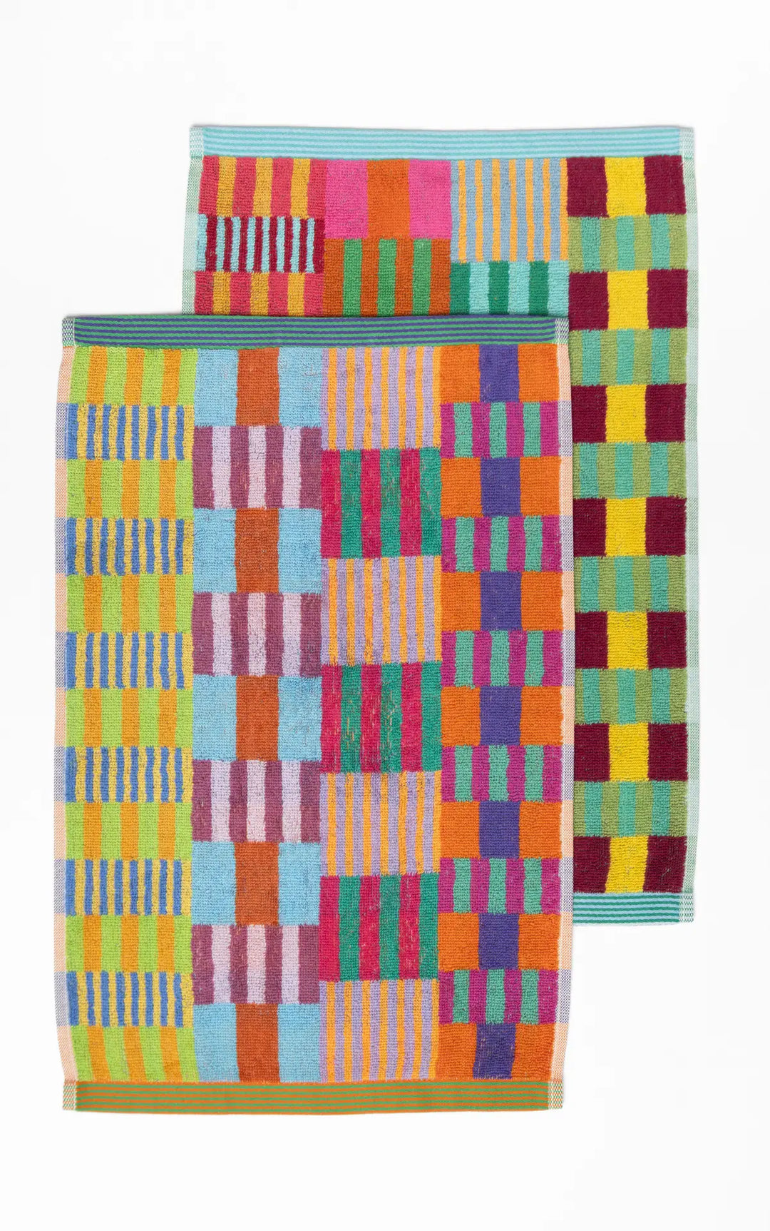 Odds & Ends Handtücher 2-er Set Gästehandtücher Duo Tulip Quilt #102 bei Nauli and Stories