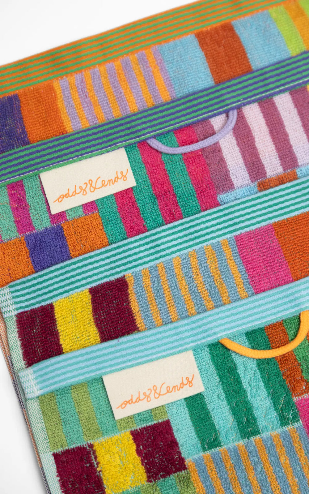 Odds & Ends Handtücher 2-er Set Gästehandtücher Duo Tulip Quilt #102 bei Nauli and Stories