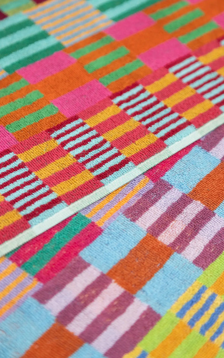 Odds & Ends Handtücher 2-er Set Gästehandtücher Duo Tulip Quilt #102 bei Nauli and Stories