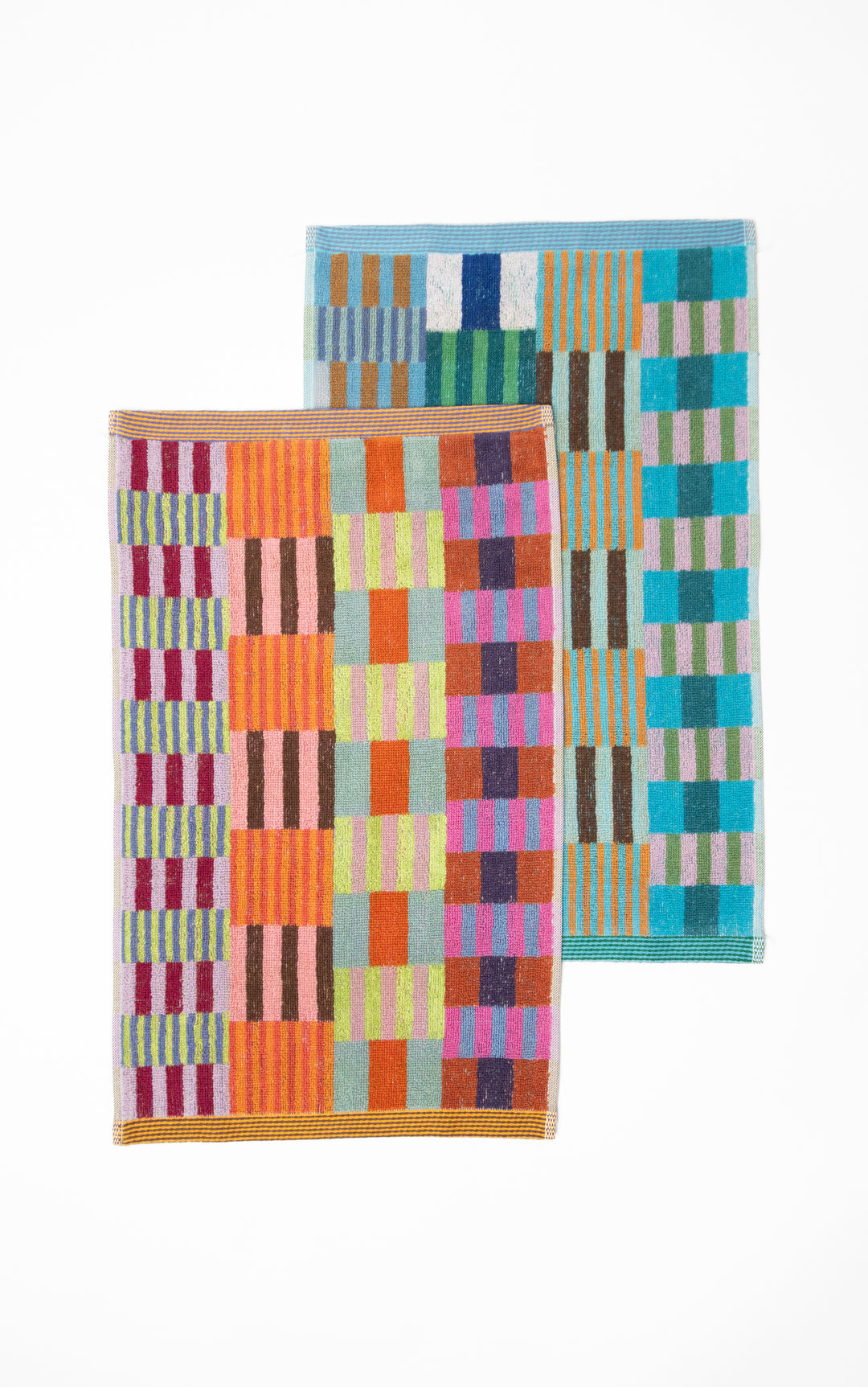 Odds & Ends Handtücher 2-er Set Gästehandtücher Duo Tulip Quilt #83, 30 × 50 cm bei Nauli and Stories