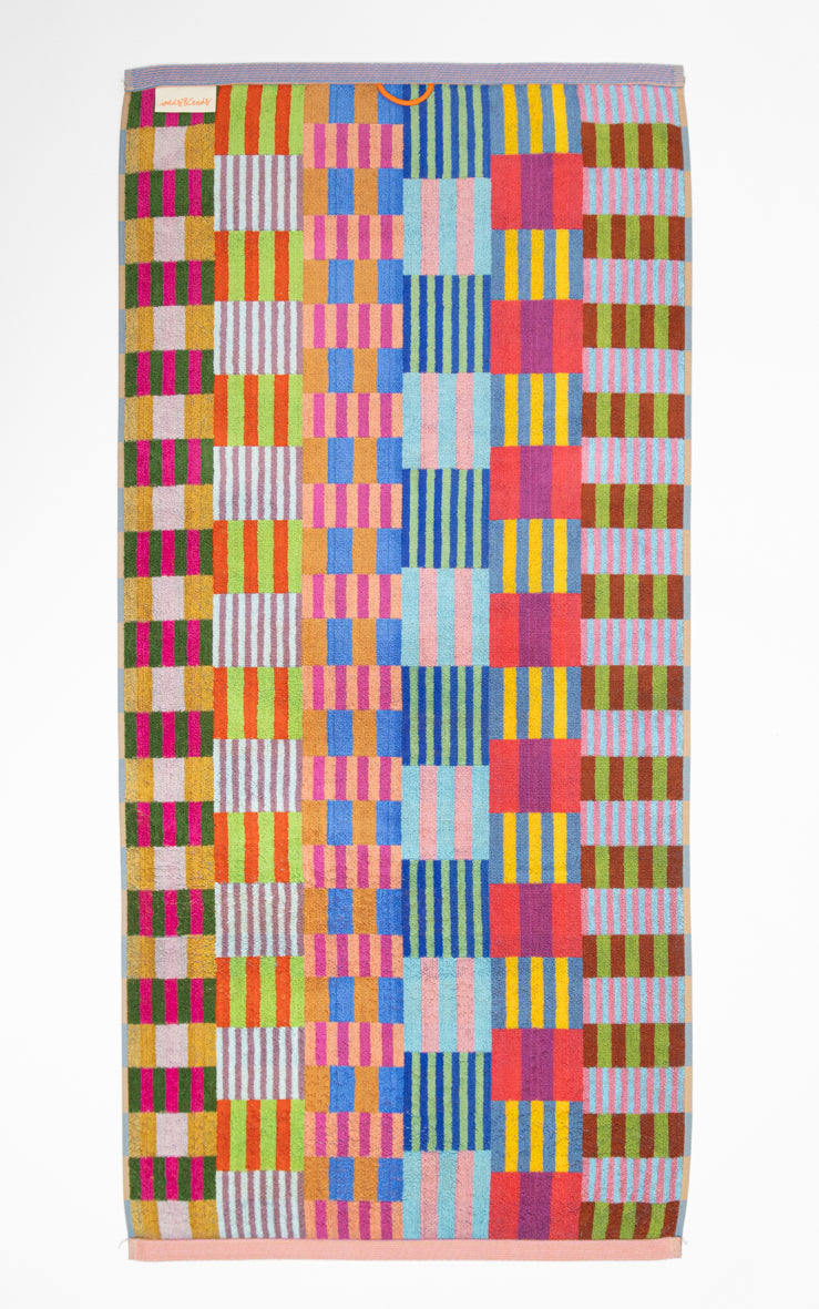 Odds & Ends Handtücher Frottee-Badetuch #73 Tulip Quilt 60x120cm bei Nauli and Stories