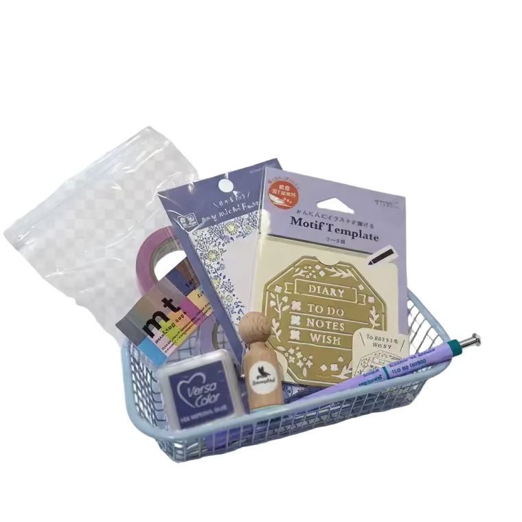 . Ordnungshelfer Drahtkörbchen Osternest - Dekorative Aufbewahrung in Gelb & Hellblau bei Nauli and Stories