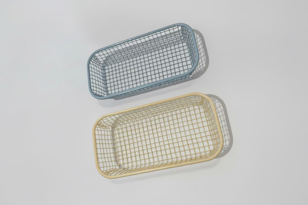 . Ordnungshelfer Drahtkörbchen Osternest - Dekorative Aufbewahrung in Gelb &amp; Hellblau bei Nauli and Stories