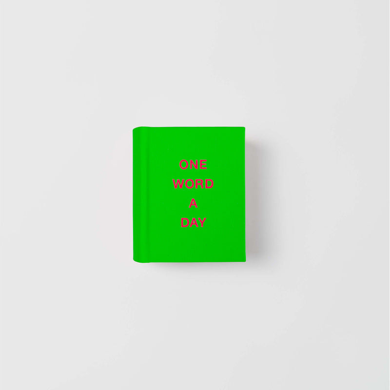 Paperlux Tagebuch Minibuch One Word a Day – Neon Green bei Nauli and Stories