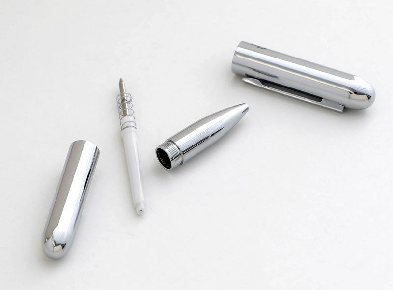 Penco Kugelschreiber Bullet Ballpoint Pen  Silver bei Nauli and Stories
