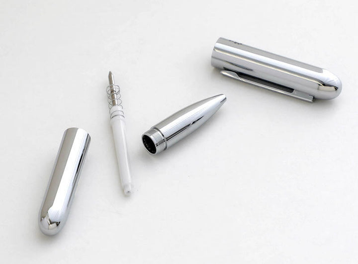 Penco Kugelschreiber Bullet Ballpoint Pen  Silver bei Nauli and Stories