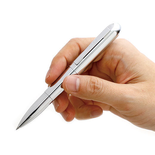 Penco Kugelschreiber Bullet Ballpoint Pen  Silver bei Nauli and Stories