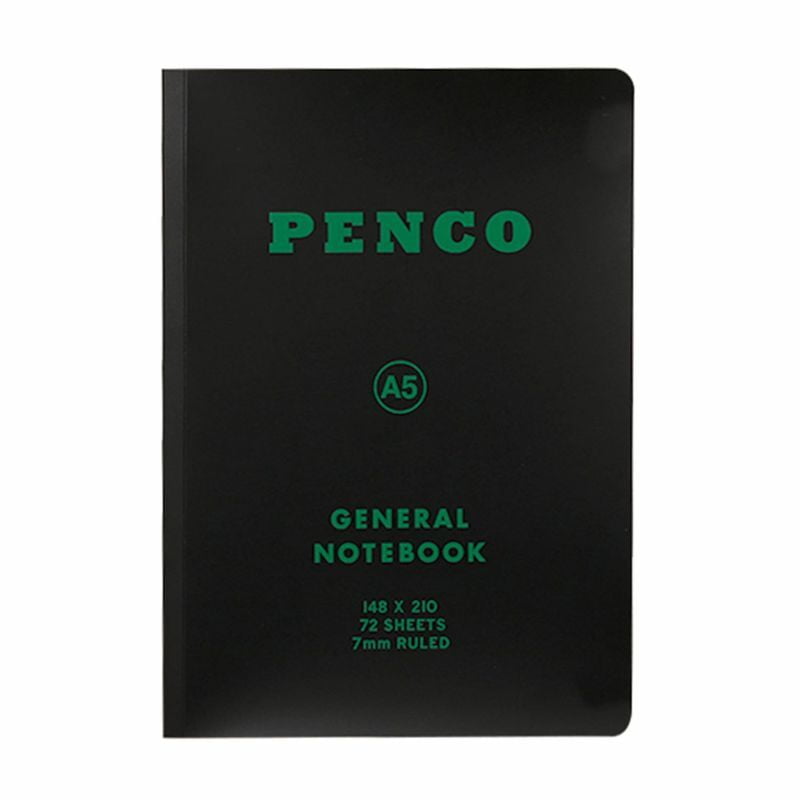 Penco Notizbuch A5 Soft PP Notebook A5 Black - schwarz - ruled | liniertes Notizbuch bei Nauli and Stories
