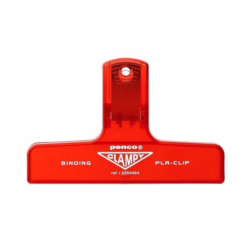Penco Papierklammer PlaClip Clear Red | Transparenter Papierclip von Penco bei Nauli and Stories