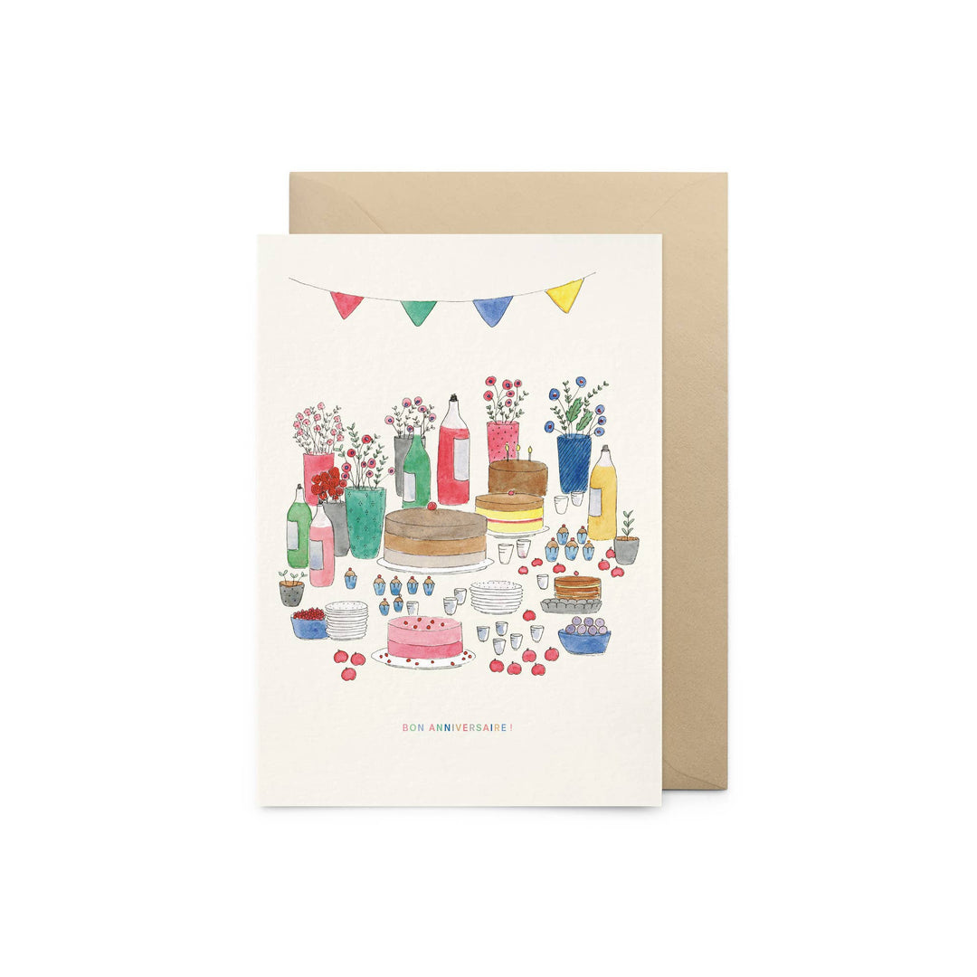 Petit Gramme Geburtstagskarte Geburtstagskarte | BON ANNIVERSAIRE! | Geburtstagstafel bei Nauli and Stories